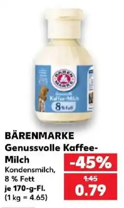 Kaufland BÄRENMARKE Genussvolle Kaffee-Milch Angebot