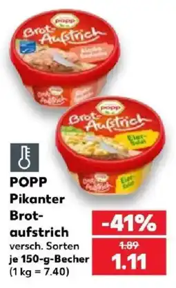 Kaufland POPP Pikanter Brot-aufstrich Angebot