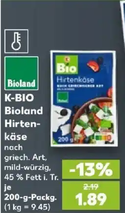 Kaufland K-BIO Bioland Hirtenkäse Angebot