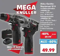 Kaufland Akku-Geräte-Starterset 12 V mit Bohrschrauber »PBSPA 12« und Schlagschrauber »PDSSAP 12« Angebot