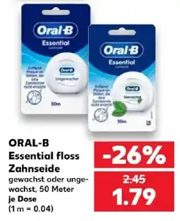 Kaufland ORAL-B Essential floss Zahnseide Angebot