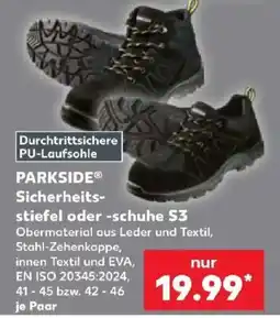 Kaufland PARKSIDE® Sicherheits-stiefel oder -schuhe S3 Angebot