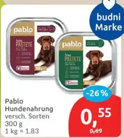 Budni Pablo Hundennahrung Angebot