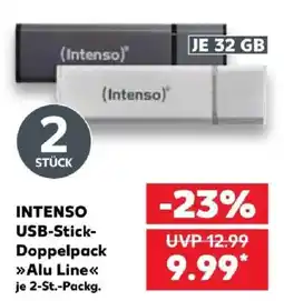 Kaufland INTENSO USB-Stick-Doppelpack »Alu Line« Angebot