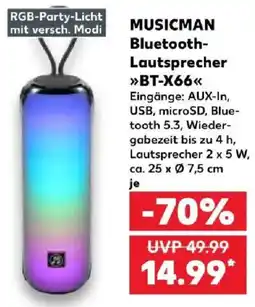 Kaufland MUSICMAN Bluetooth-Lautsprecher »BT-X66« Angebot