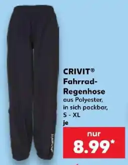 Kaufland CRIVIT® Fahrrad-Regenhose Angebot
