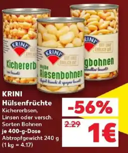 Kaufland KRINI Hülsenfrüchte Angebot