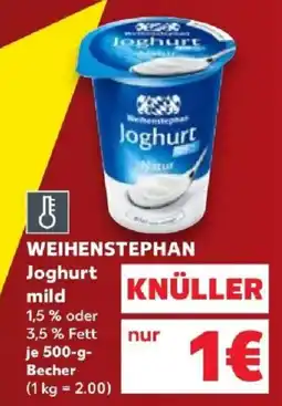 Kaufland WEIHENSTEPHAN Joghurt mild Angebot