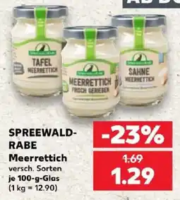 Kaufland SPREEWALD-RABE Meerrettich Angebot