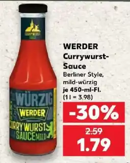 Kaufland WERDER Currywurst-Sauce Angebot