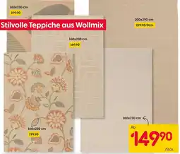 Rusta Stilvolle Teppiche aus Wollmix Angebot