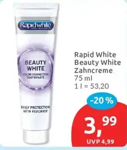 Budni Rapid White Beauty White Zahncreme Angebot