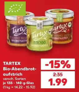 Kaufland Tartex Bio-Abendbrot-aufstrich Angebot