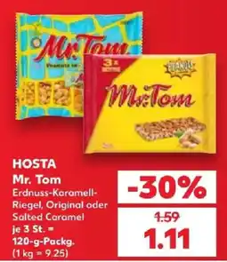 Kaufland Mr. Tom Erdnuss-Karamell-Riegel Angebot