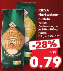 Kaufland RIESA Hartweizen-nudeln Angebot