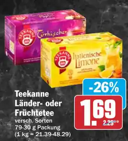 HIT Teekanne Länder- oder Früchtetee Angebot