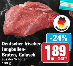 HIT Deutscher frischer Jungbullen-Braten, Gulasch Angebot