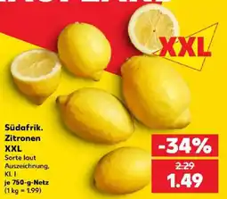 Kaufland Südafrik. Zitronen XXL Angebot