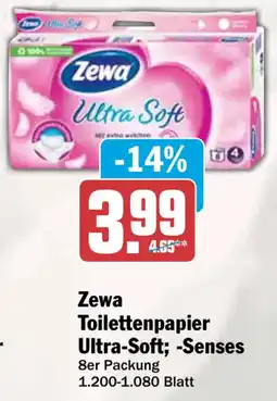HIT Zewa Toilettenpapier Ultra-Soft, -Senses Angebot