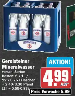 HIT Gerolsteiner Mineralwasser Angebot