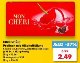 Kaufland MON CHÉRI Pralinen mit Alkoholfüllung Angebot