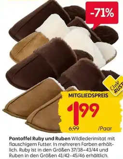 Rusta Pantoffel Ruby und Ruben Angebot