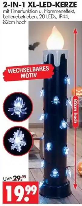 Wreesmann 2-IN-1 XL-LED-KERZE Angebot