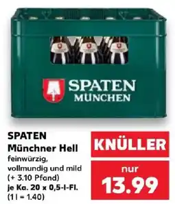 Kaufland SPATEN Münchner Hell Angebot