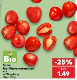 Kaufland Span. Bio-Miniromatomen Angebot