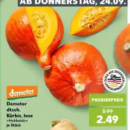 Kaufland Demeter dtsch. Kürbis, lose »Hokkaido« Angebot