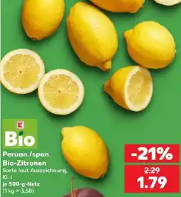 Kaufland Peruan./span. Bio-Zitronen Angebot
