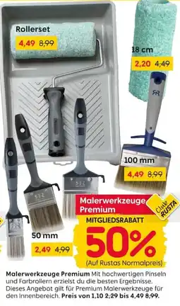 Rusta Malerwerkzeuge Premium Angebot