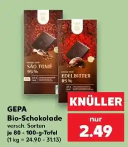 Kaufland GEPABio-Schokolade Angebot