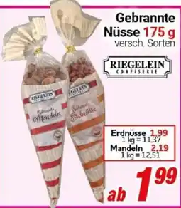 CENTERSHOP Riegelein Gebrannte Nüsse Angebot