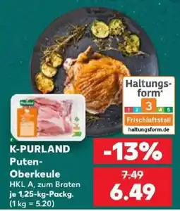 Kaufland K-PURLAND Puten-Oberkeule Angebot