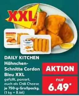 Kaufland DAILY KITCHEN Hähnchen-Schnitte Cordon Bleu XXL Angebot