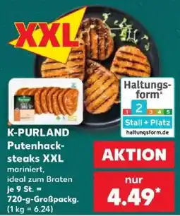 Kaufland K-PURLAND Putenhacksteaks XXL Angebot