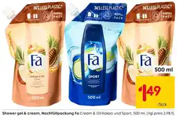 Rusta Fa Shower gel & cream Nachfüllung Angebot