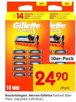 Rusta Rasierklingen, Herren Gillette Fusion5 Angebot
