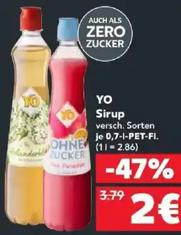 Kaufland YO Sirup Angebot