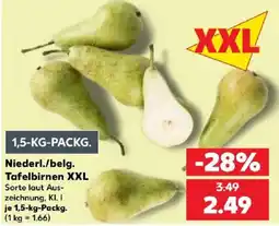 Kaufland Niederl./belg. Tafelbirnen XXL Angebot