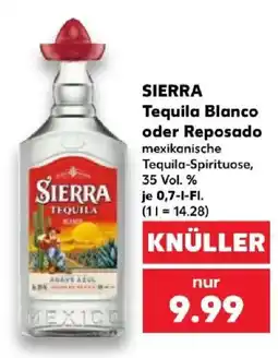 Kaufland SIERRA Tequila Blanco Angebot