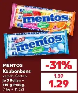 Kaufland MENTOS Kaubonbons Angebot