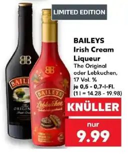Kaufland BAILEYS Irish Cream Liqueur Lebkuchen Angebot