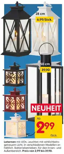Rusta Laternen mit LEDs Angebot