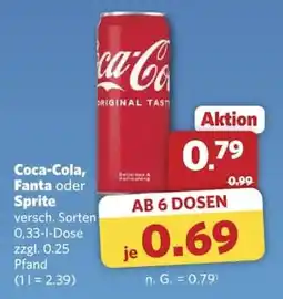 Combi Coca-Cola, Fanta oder Sprite Angebot