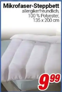 CENTERSHOP Mikrofaser-Steppbett Angebot