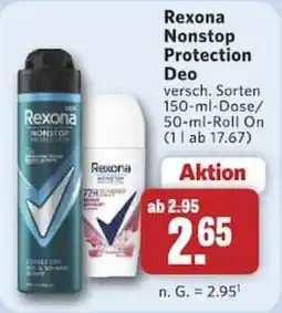 Combi Rexona Nonstop Protection Deo Angebot