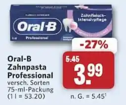 Combi Oral-B Zahnpasta Professional Angebot