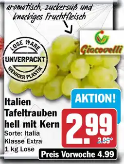 HIT Giacovelli Italien Tafeltrauben hell mit Kern Angebot